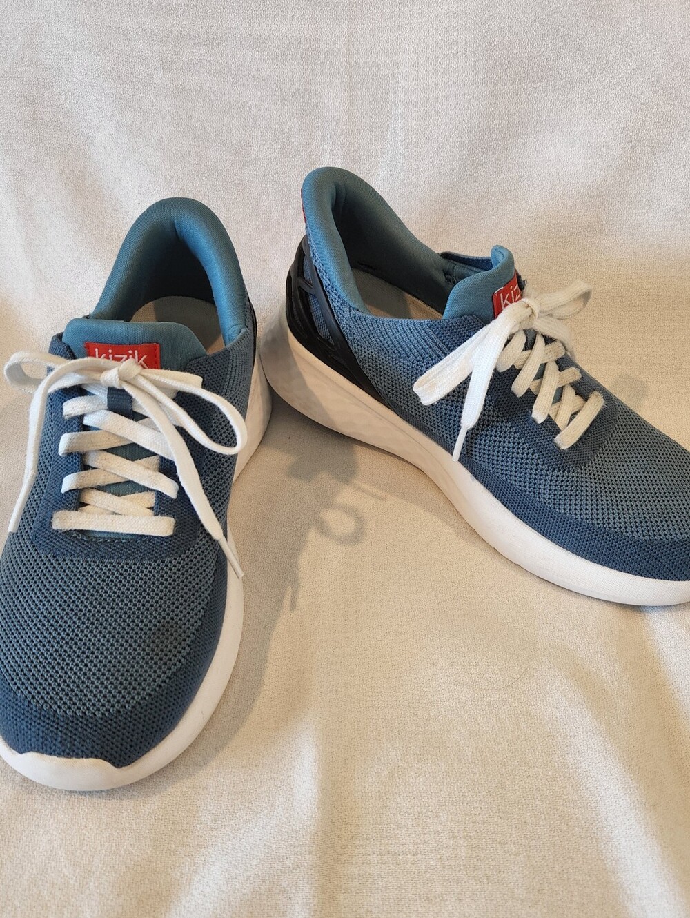 Kizik Athens Shoes Women’s 8 Mens 6.5 Blue Hands Free Lace Up Sneakers